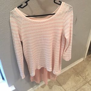 Pink thin sweatshirt